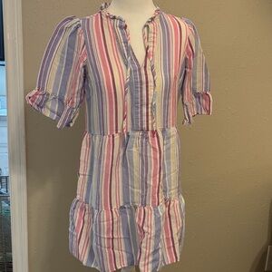 Loft Striped Dress, Size XSP